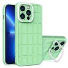 For iPhone 13 Pro Max Cube Lens Holder TPU + PC Phone Case (Green) - 1