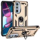 For Motorola Edge 30 Pro Shockproof TPU + PC Phone Case(Gold) - 1