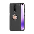 For Xiaomi Redmi K30 Lenuo Shockproof TPU Case with Invisible Holder(Black Gold) - 1