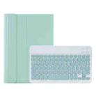A08 Candy Color Ultra Thin Bluetooth Keyboard Leather Case For Samsung Galaxy Tab A8 10.5 2021 SM-X200 / SM-X205(Light Green) - 1