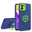 For vivo Y21 / Y21s / Y33s Eagle Eye Ring Holder Phone Case(Blue + Green) - 1