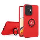 For Xiaomi 11T / 11T Pro Eagle Eye Ring Holder Phone Case(Red + Black) - 1
