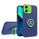For iPhone 11 Eagle Eye Ring Holder Phone Case (Blue + Green) - 1