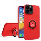 For iPhone 12 Pro Eagle Eye Ring Holder Phone Case(Red + Black) - 1