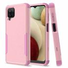 For Samsung Galaxy A12 TPU + PC Shockproof Phone Case(Pink) - 1