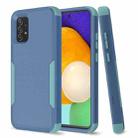 For Samsung Galaxy A52 5G / 4G TPU + PC Shockproof Phone Case(Royal Blue + Grey Green) - 1