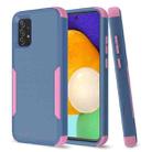 For Samsung Galaxy A52 5G / 4G TPU + PC Shockproof Phone Case(Royal Blue + Pink) - 1