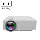YG530 LED Small 1080P Wireless Screen Mirroring Projector, Power Plug:US Plug(White) - 1