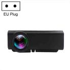 YG530 LED Small 1080P Wireless Screen Mirroring Projector, Power Plug:EU Plug(Black) - 1