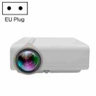 YG530 LED Small 1080P Wireless Screen Mirroring Projector, Power Plug:EU Plug(White) - 1