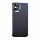 For iPhone 11 Metal Lens Liquid Silicone Phone Case (Black) - 1