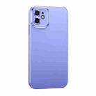 For iPhone 11 Metal Lens Liquid Silicone Phone Case (Purple) - 1