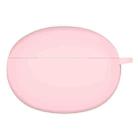 Solid Color Silicone Earphone Protective Case For OPPO Enco X2(Pink) - 1