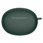 Solid Color Silicone Earphone Protective Case For OPPO Enco X2(Dark Green) - 1