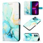 For Xiaomi Redmi 10 Prime+ 5G / Note 11E PT003 Marble Pattern Flip Leather Phone Case(LS003) - 1