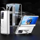 For Huawei Mate X2 GKK Magnetic Hinged Phantom Phone Case with HD Film(Luminous Silver) - 1