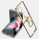 For Huawei P50 Pocket GKK Phantom Electroplating Phone Case with Ring Holder(Champagne Gold) - 1