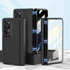 For OPPO Find N GKK Integrated Magnetic Full Coverage Phone Flip Case(Black) - 1