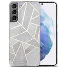 For Samsung Galaxy S22+ 5G Electroplating IMD Marble TPU Phone Case(Grey) - 1