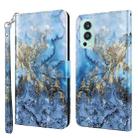 For OnePlus Nord 2 5G 3D Painting Pattern TPU + PU Leather Phone Case(Milky Way) - 1