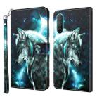 For OnePlus Nord CE 5G 3D Painting Pattern TPU + PU Leather Phone Case(Wolf) - 1