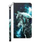 For OnePlus 10 Pro 3D Painting Pattern TPU + PU Leather Phone Case(Wolf) - 2