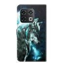 For OnePlus 10 Pro 3D Painting Pattern TPU + PU Leather Phone Case(Wolf) - 3