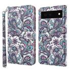 For Google Pixel 6 3D Painting Pattern TPU + PU Leather Phone Case(Swirl Pattern) - 1