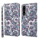 For Sony Xperia 1 II 3D Painting Pattern TPU + PU Leather Phone Case(Swirl Pattern) - 1