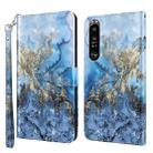 For Sony Xperia 1 III 3D Painting Pattern TPU + PU Leather Phone Case(Milky Way) - 1