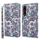 For Sony Xperia 1 III 3D Painting Pattern TPU + PU Leather Phone Case(Swirl Pattern) - 1