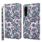 For Sony Xperia 5 II 3D Painting Pattern TPU + PU Leather Phone Case(Swirl Pattern) - 1