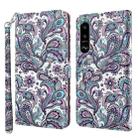 For Sony Xperia 5 III 3D Painting Pattern TPU + PU Leather Phone Case(Swirl Pattern) - 1