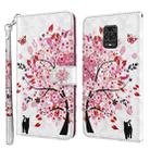 For Xiaomi Redmi Note 10 Lite 3D Painting Pattern TPU + PU Leather Phone Case(Cat Under The Tree) - 1