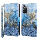 For Xiaomi Redmi Note 11 3D Painting Pattern TPU + PU Leather Phone Case(Milky Way) - 1