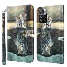 For Xiaomi Redmi Note 11 Pro / 11 Pro+ 3D Painting Pattern TPU + PU Leather Phone Case(Cat Tiger) - 1