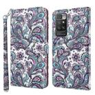 For Xiaomi Redmi 10 3D Painting Pattern TPU + PU Leather Phone Case(Swirl Pattern) - 1