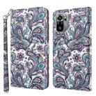 For Xiaomi Redmi Note 10 / 10S 3D Painting Pattern TPU + PU Leather Phone Case(Swirl Pattern) - 1