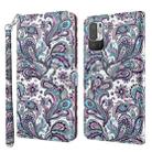 For Xiaomi Redmi Note 10 5G 3D Painting Pattern TPU + PU Leather Phone Case(Swirl Pattern) - 1