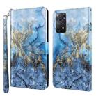 For Xiaomi Redmi Note 11 4G International 3D Painting Pattern TPU + PU Leather Phone Case(Milky Way) - 1