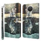 For Nokia G20 / G10 / 6.3 3D Painting Pattern TPU + PU Leather Phone Case(Cat Tiger) - 1