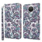 For Nokia G20 / G10 / 6.3 3D Painting Pattern TPU + PU Leather Phone Case(Swirl Pattern) - 1