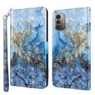 For Nokia G11 / G21 3D Painting Pattern TPU + PU Leather Phone Case(Milky Way) - 1