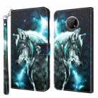 For Nokia G300 3D Painting Pattern TPU + PU Leather Phone Case(Wolf) - 1