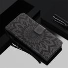 For OPPO A5 / A35 Pressed Printing Sunflower Pattern Horizontal Flip PU Leather Case with Holder & Card Slots & Wallet & Lanyard(Gray) - 7