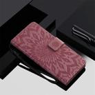 For OPPO A5 / A35 Pressed Printing Sunflower Pattern Horizontal Flip PU Leather Case with Holder & Card Slots & Wallet & Lanyard(Pink) - 7