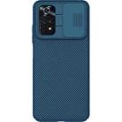 For Xiaomi Poco M4 Pro NILLKIN Black Mirror Series Camshield PC Phone Case(Blue) - 1