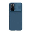 For Xiaomi Redmi Note 11S NILLKIN Black Mirror Series Camshield PC Phone Case(Blue) - 1