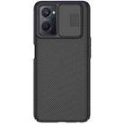 For OPPO Realme 9i NILLKIN Black Mirror Series Camshield PC Phone Case(Black) - 1
