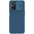 For OPPO Realme 9i NILLKIN Black Mirror Series Camshield PC Phone Case(Blue) - 1